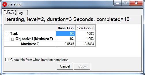 Iterating Status Tab graphic